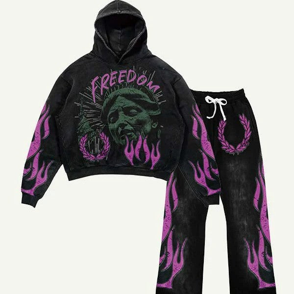 Fashion Casual Printed Polyester Sweater