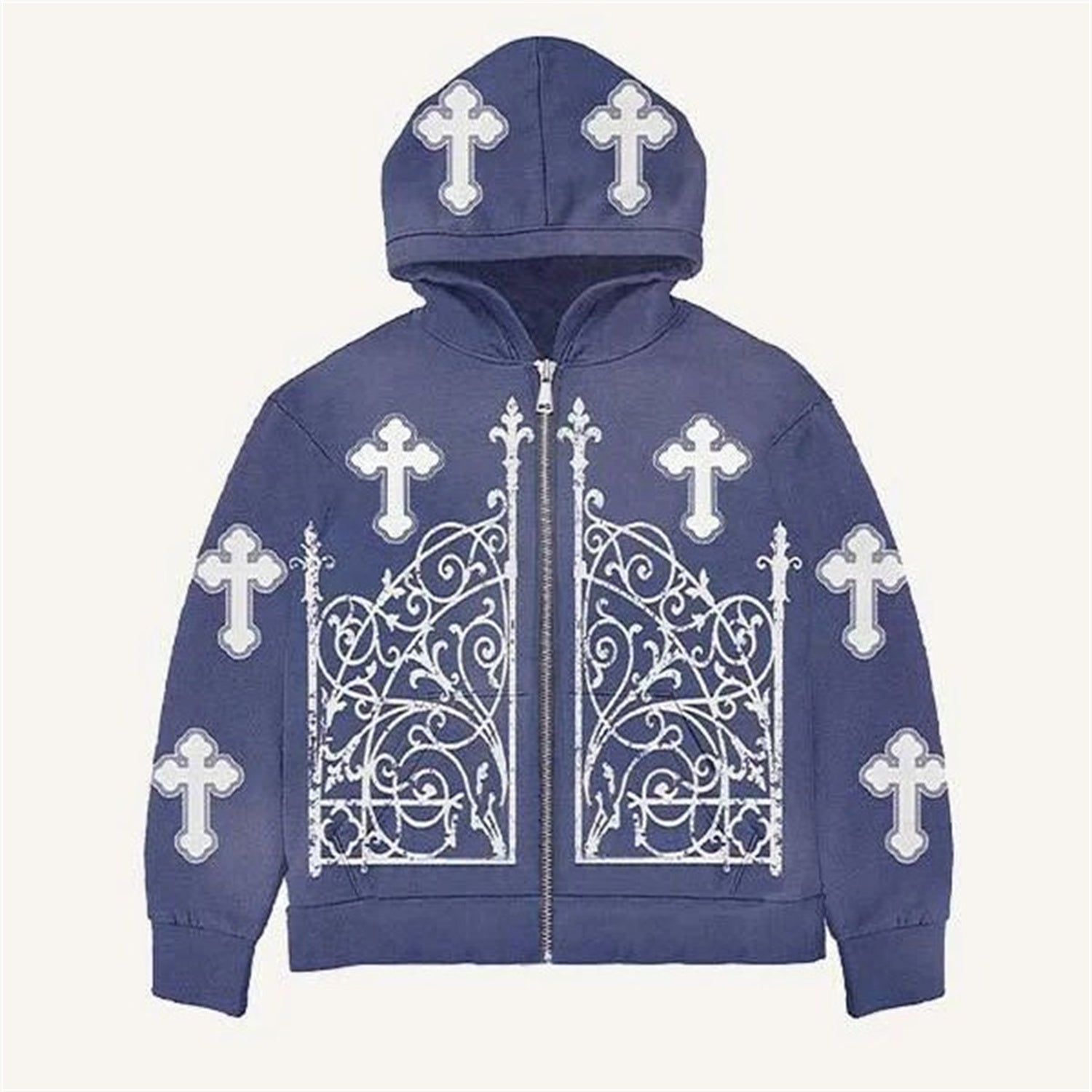 Fashion Casual Printed Polyester Sweater