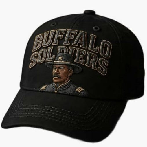 Embroidered Buffalo Soldiers Vintage Cap US Anniversary Commemorative Hat