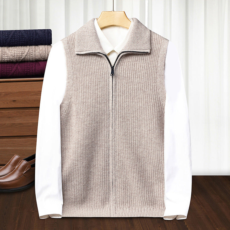 Men's AutumnWinter Zippered Casual Vest