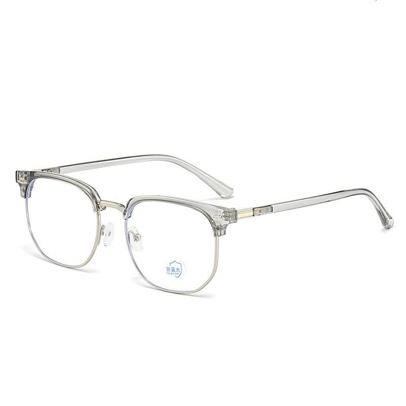 Men's Semi-frame Blue-light-blocking Glasses