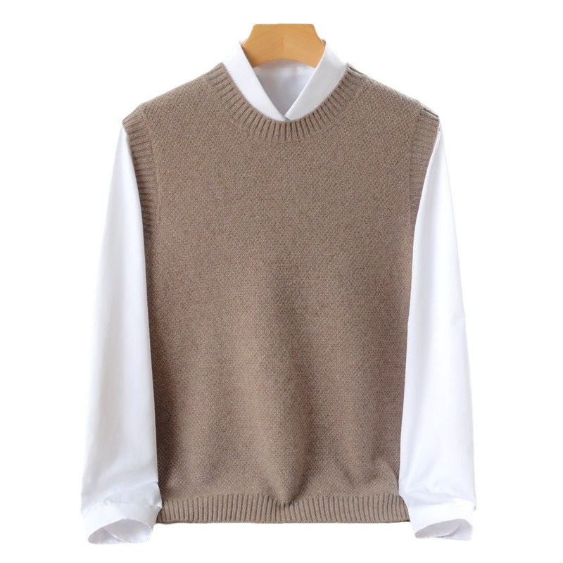 Fashionable Casual Wool Sweater Men's Vest Coverture