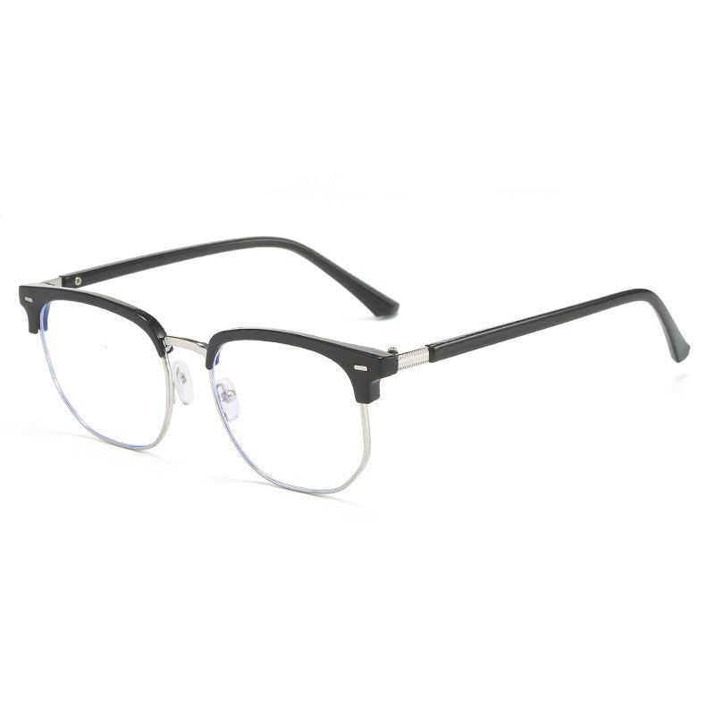 Men's Semi-frame Blue-light-blocking Glasses