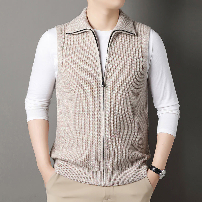 Men's AutumnWinter Zippered Casual Vest