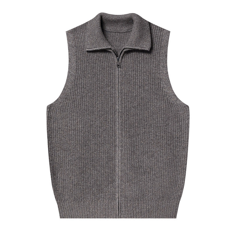 Men's AutumnWinter Zippered Casual Vest